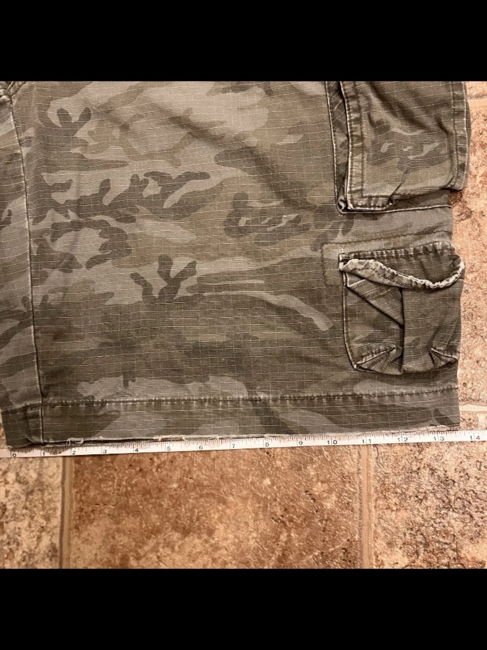 NOBO Cargo Shorts Men Camo 90s Y2K Baggy Army Streetwear 38 - Picture 14 of 15